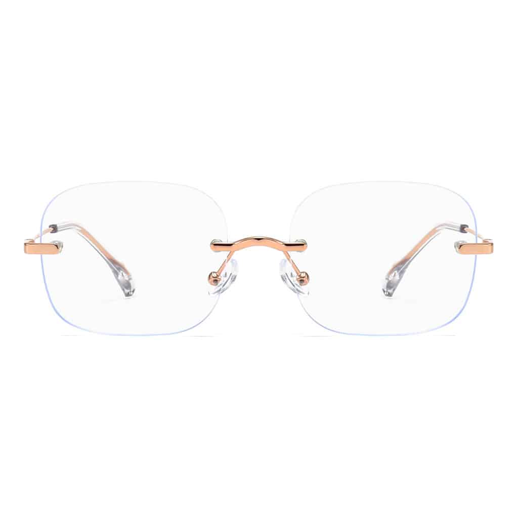 Frameless Diopter Clear Eyeglasses