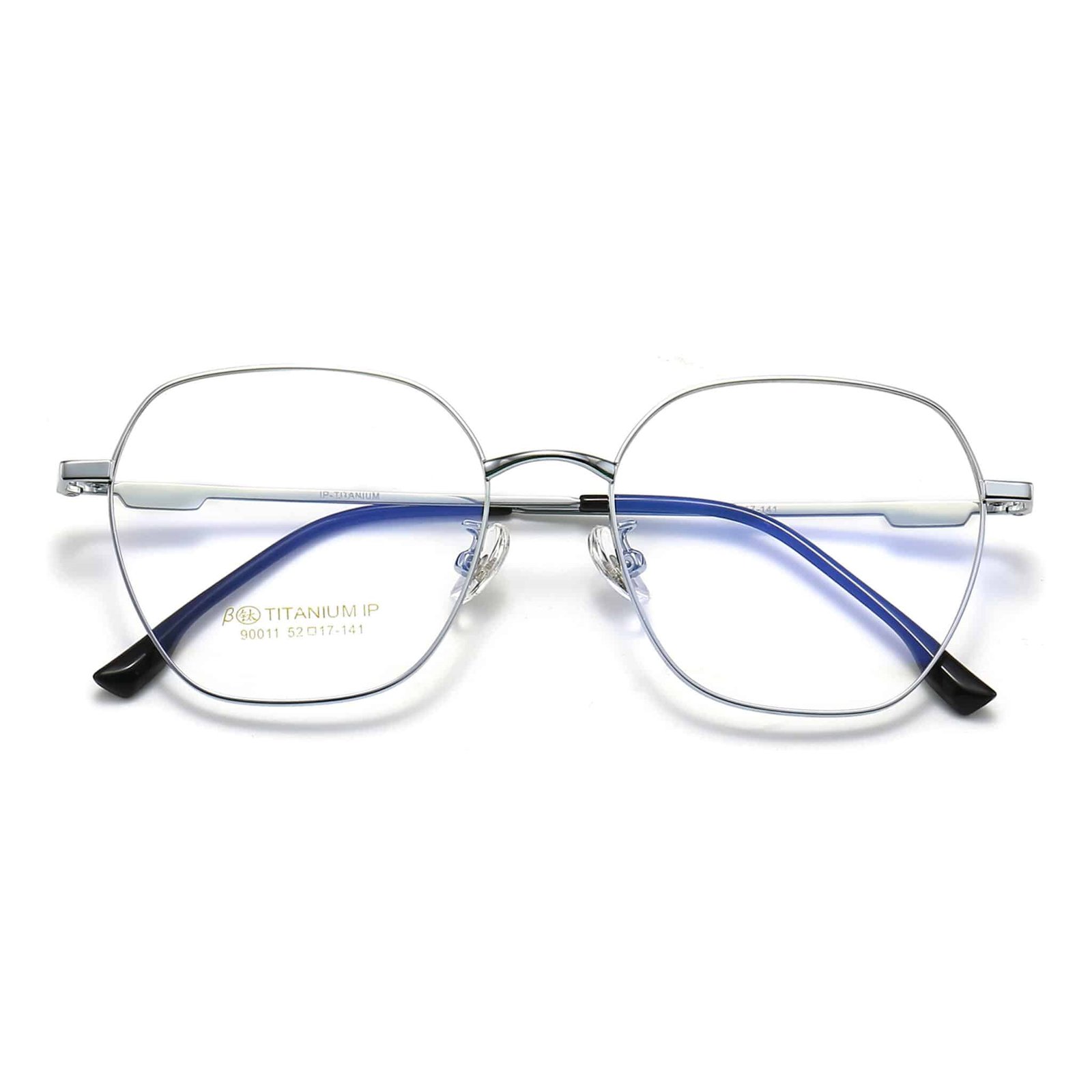 Round Alloy Large Frame Eyeglass