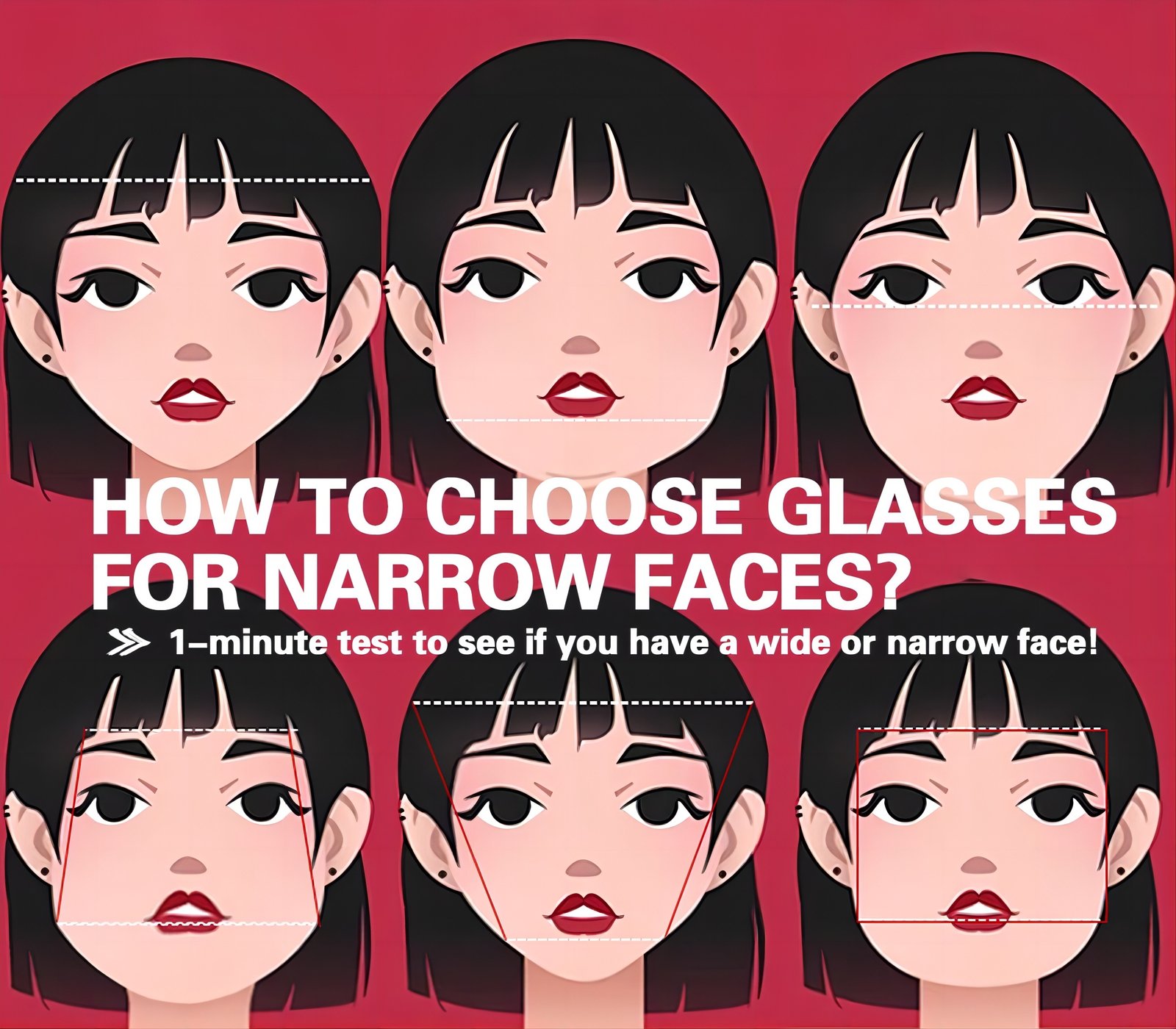 How to Choose Glasses for Narrow Faces？